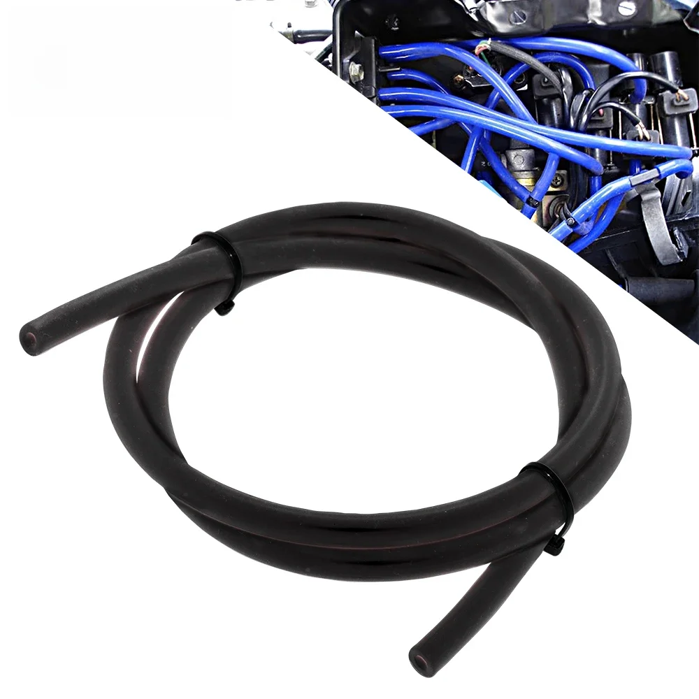 Uniwersalny wąż silikonowy 3MM 4Mm Auto Motorcycle Vacuum Racing Line Pipe Tube Gas Oil Hose Fuel Line Petrol Tube Pipe blue black — zdjęcie 2