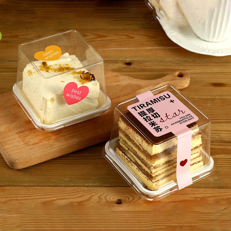 

50set Clear Plastic Cupcake Box Muffins Box Cookies Tiramisu Box Muffin Dessert Containers Holder for Wedding Birthday Gift Box