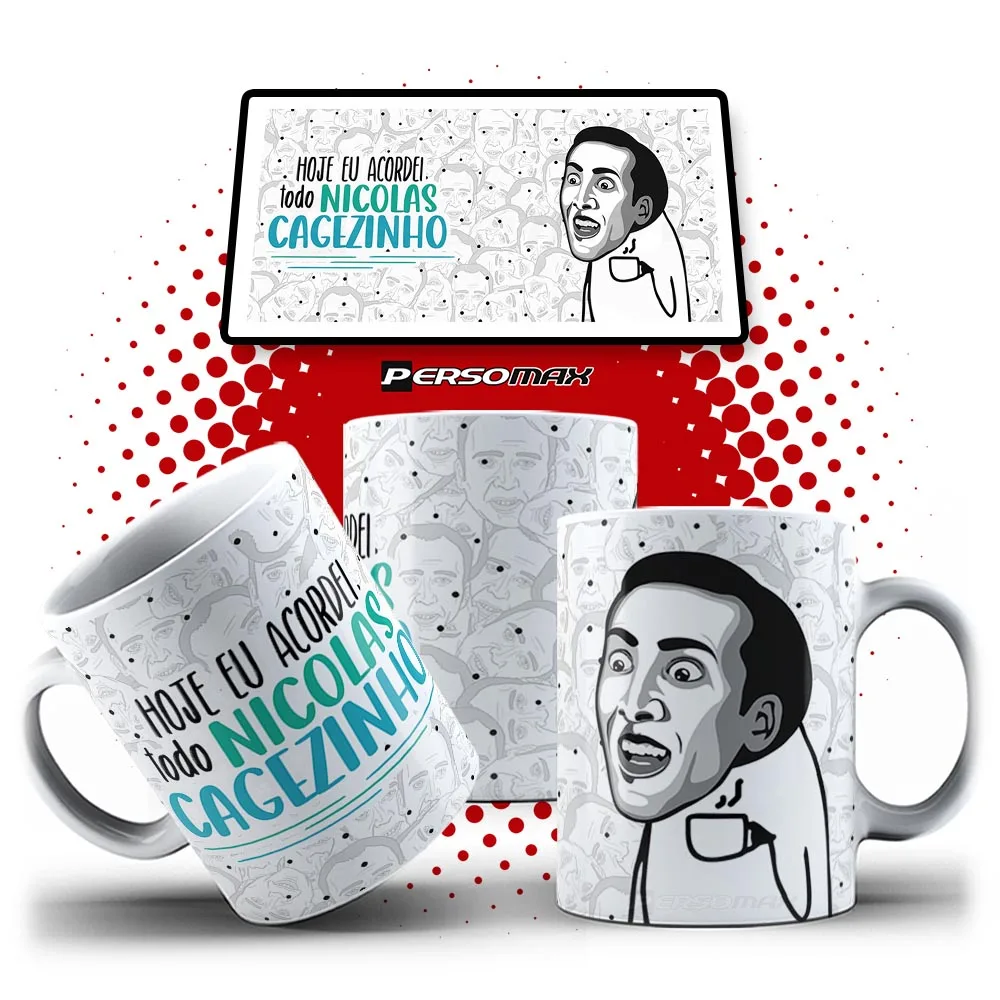 Meme Today I Woke Up All Nicolas Cagezinho Mug Funny Fun Humor