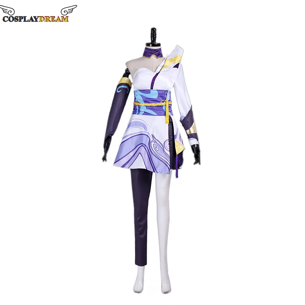 Game LOL Spirit Blossom Yasuo Cosplay Costume Adult women Halloween Spirit Blossom Yasuo Suit Custom Made