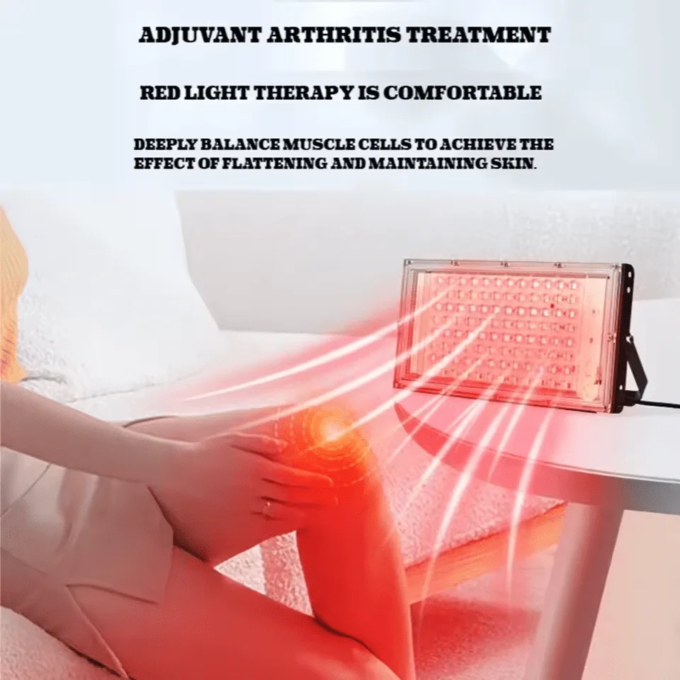 96 LED Red Light Therapy Panel USB Powered 180° Adjustable Phototherapy Lamp for Face Body Skin Beauty Muscle Recovery Joint Comfort Relaxation Home Spa Wellness Portable Light Therapy Device 23.5×14cm view 4