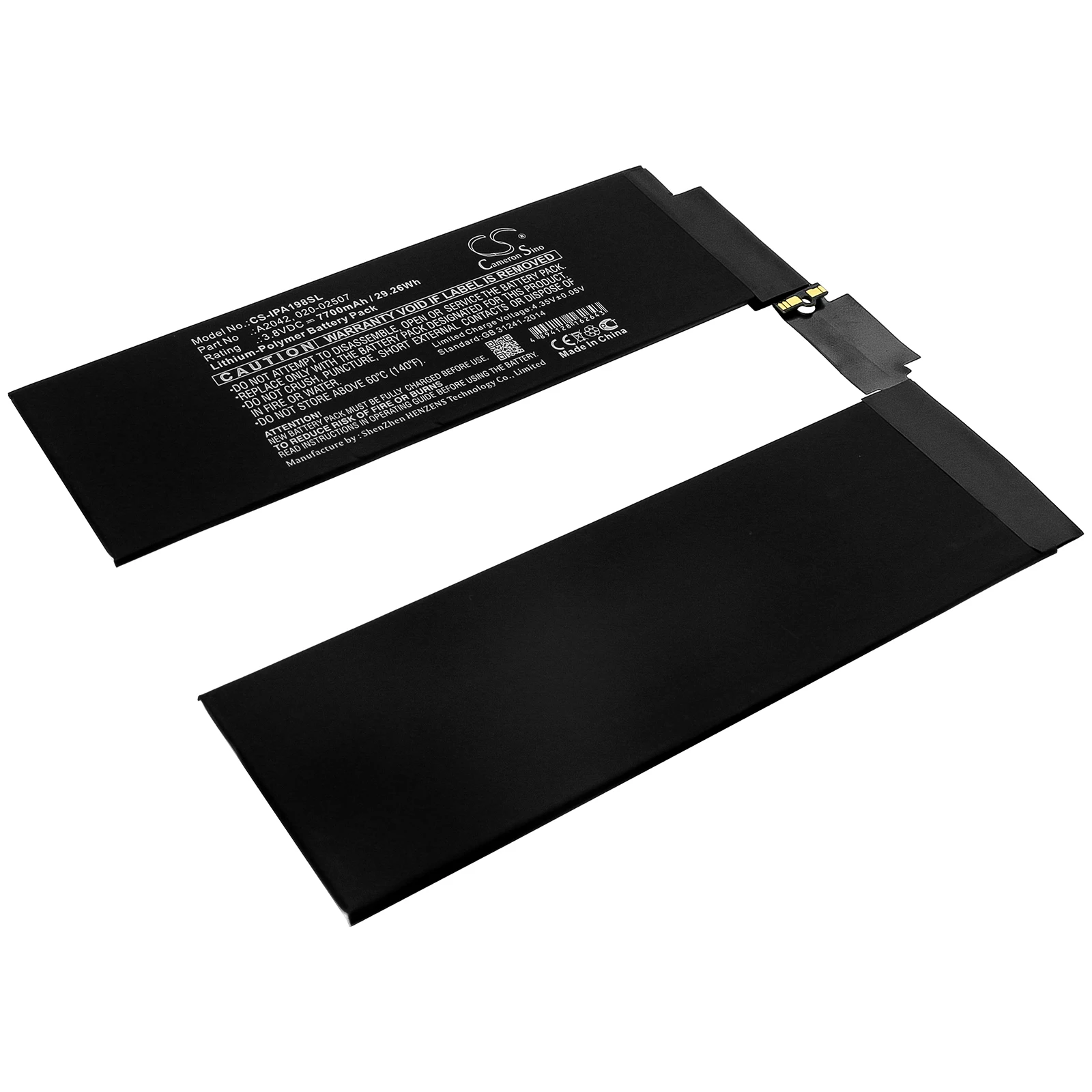 Battery for Apple  A1934, A1979, A1980, A2013, iPad 8.3, iPad Pro 11, iPad Pro 11 2018 3rd Gen 3.8V