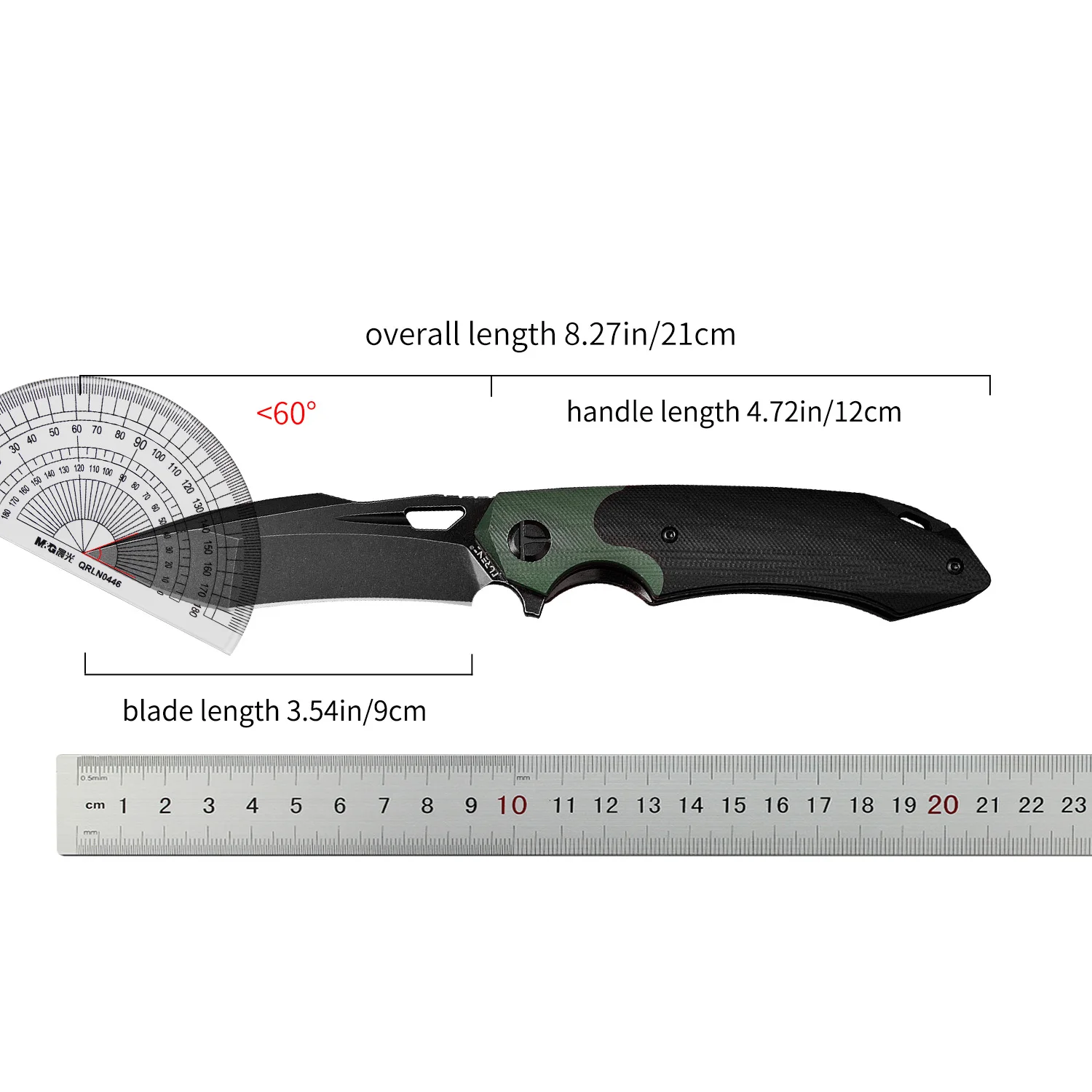 Spirit Deed D2 Steel Folding Knife G10 Handle EDC Outdoor Camping Pocket Tool Vacuum Cryogenic 60HRC