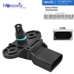 1Bar New Manifold Pressure MAP Sensor Boost 0261230031 06b906051 For Audi VW Caddy Jetta MK4 5 Golf Seat Jetta Skoda 06B 906 051