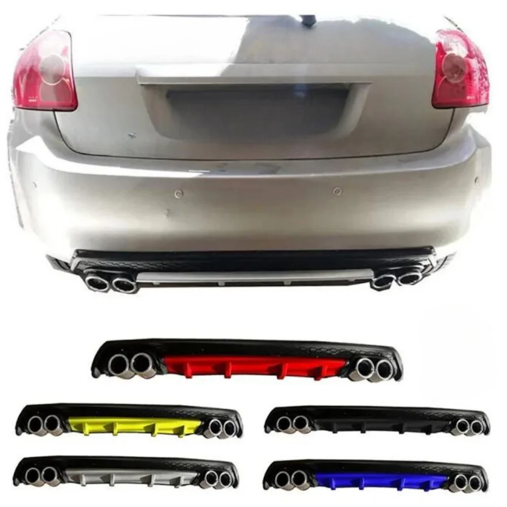 For Toyota Auris Car Rear Bumper Diffuser Black ABS Plastic Car Styling Spoiler Deflector Body Kit Splitter Lip Tuning Parts