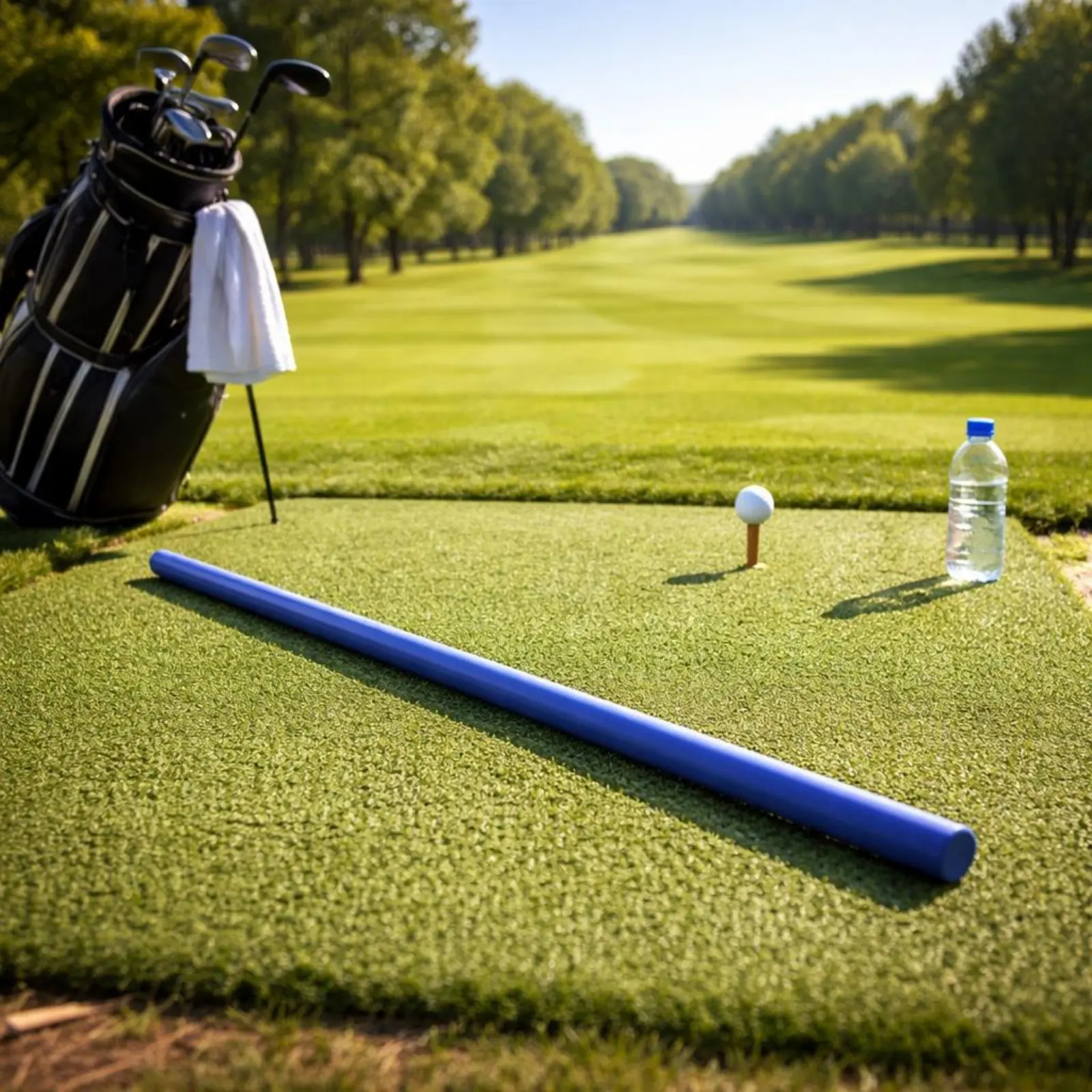 Portable Golf Swing Trainer Warm-Up Rotation Practice Aid Posture Correction Training Tool For Golfer Swing Outdoor Golf Practic