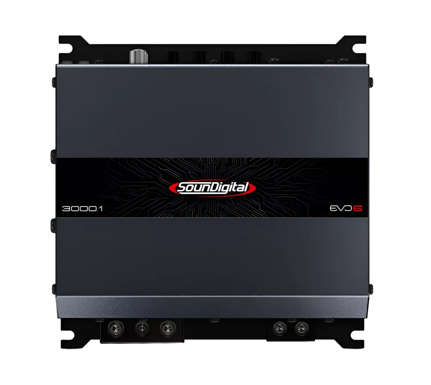 Soundigital 3000.1 EVO6 Compact Module Amplifier 3000W RMS 1-Channels (1, 2 or 4-Ohms) for Car Automotive Sound System