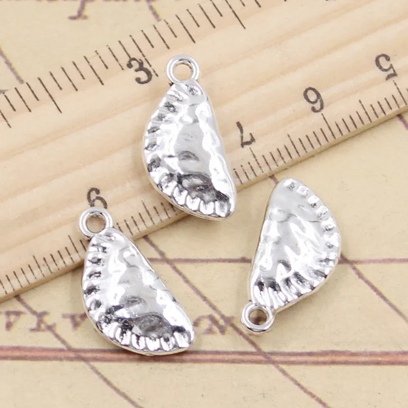 10szt Charms 3D kluska 21x10x4mm tybetański kolor srebrny zawieszki antyczna biżuteria Making DIY Handmade Craft — zdjęcie 2