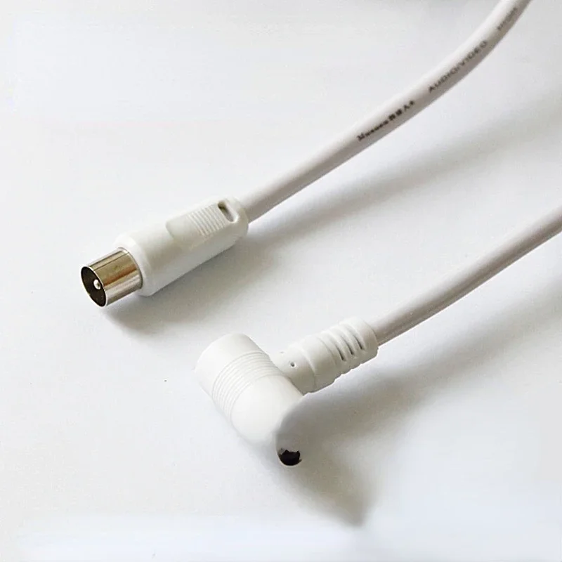 Antenne coaxiale câble satellite avec TV 90 résistant, 5m 3m 1.5m RF RG6 facades bouclier CL2, connecteur mâle droit à mâle droit