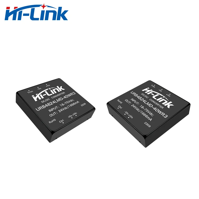 Hi-Link-módulo de fuente de alimentación, convertidor aislado de entrada, 40W, 24V, 1666mA, salida DC, 18-75V, envío gratis, URB4824LMD-40WR3