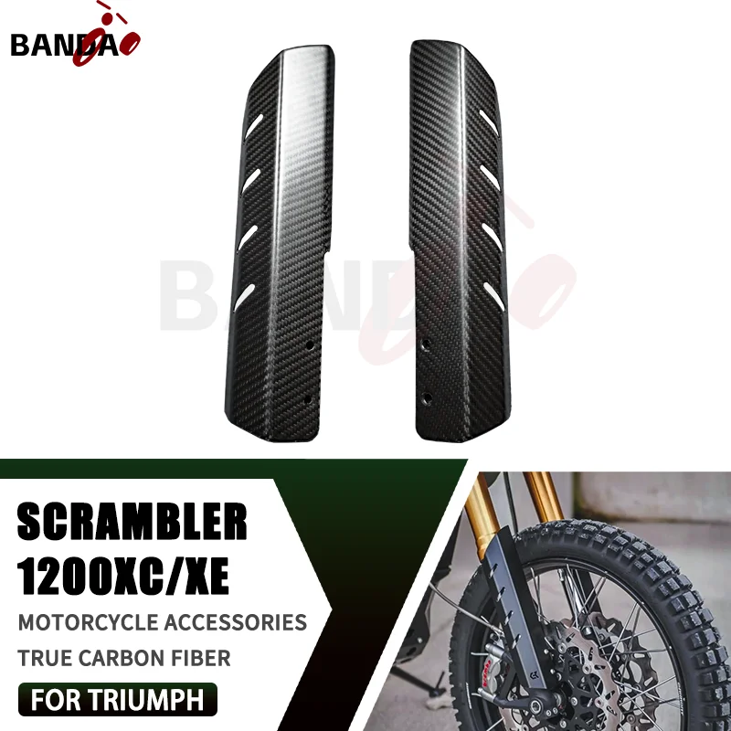 

For Triumph Scrambler 1200 XC/XE big climb 100% 3K Pure Carbon Fiber Dry carbon Motorcycle Accessories Front fenders