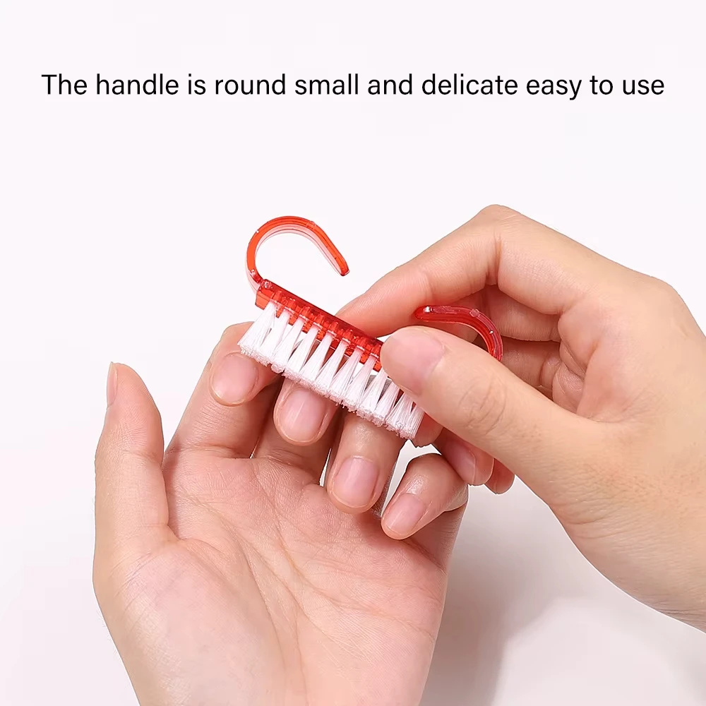 1/21/50 Stuks Plastic Nagelborstels Mix Kleur Nail Hand Schrobben Reinigingsborstel Dust Cleaner Nail Art manicure Soft Remover Gereedschap