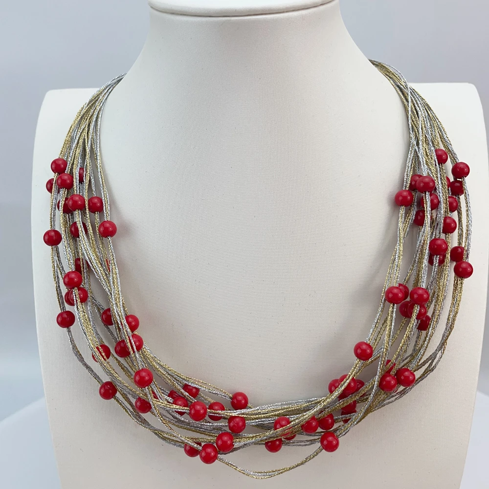 EMMA موضة دبي مطلية بالذهب الخرز القلائد أقراط خواتم مجموعات المجوهرات الجميلة للنساء هدايا مجوهرات الزفاف FHK21576