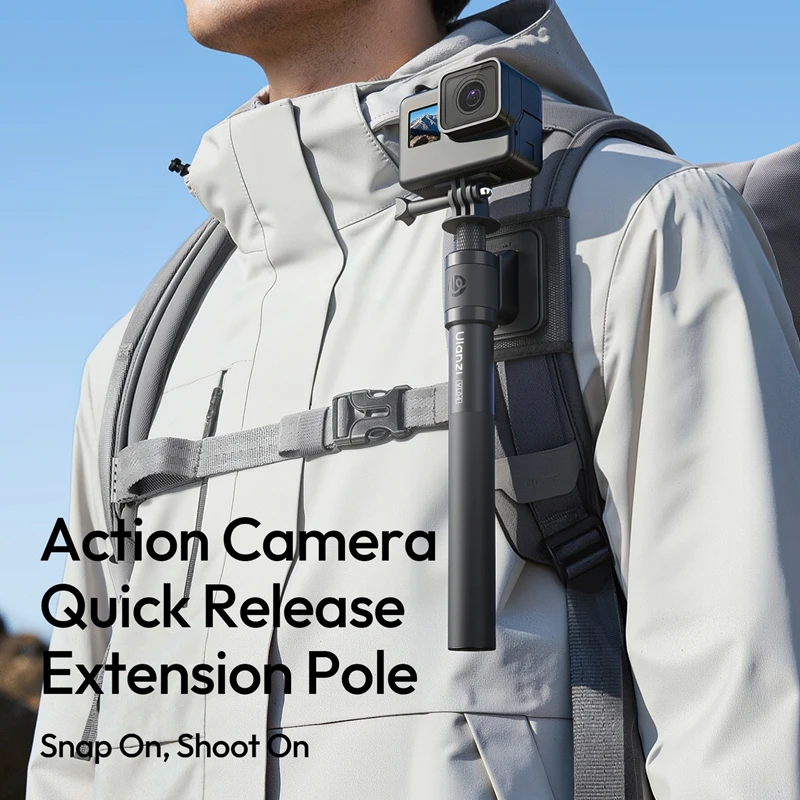 

Экшн-камера Ulanzi VL04, быстросъемный удлинитель, невидимый стержень, палка для селфи для insta360 X5/X4 для DJI Pocket 3 Action 6