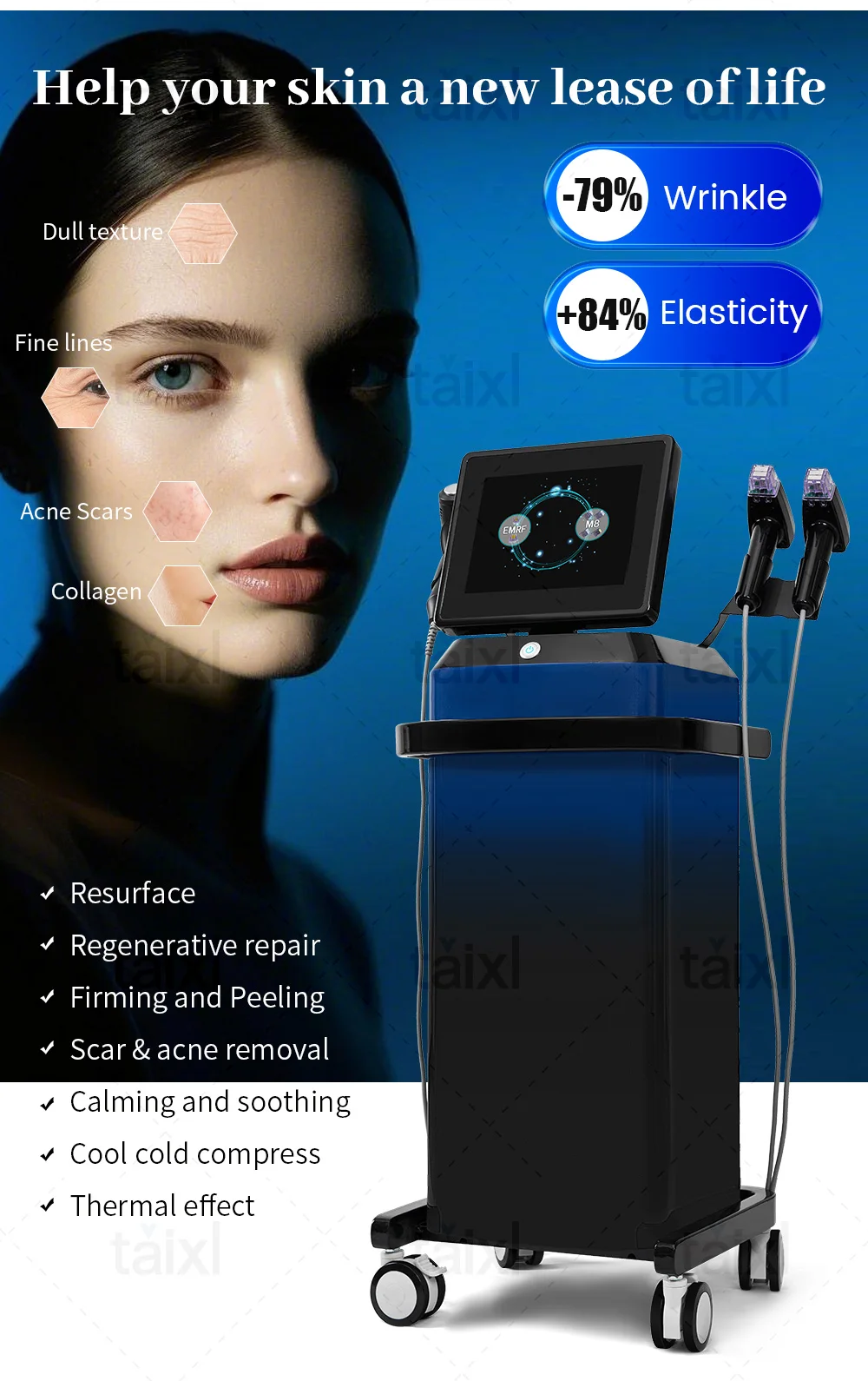 Professional Morpheus 8 RF Microneedling Machine With 12/24/40 Nano Pin Cartridges For Skin Tightening Lifting Anti-Aging Salon