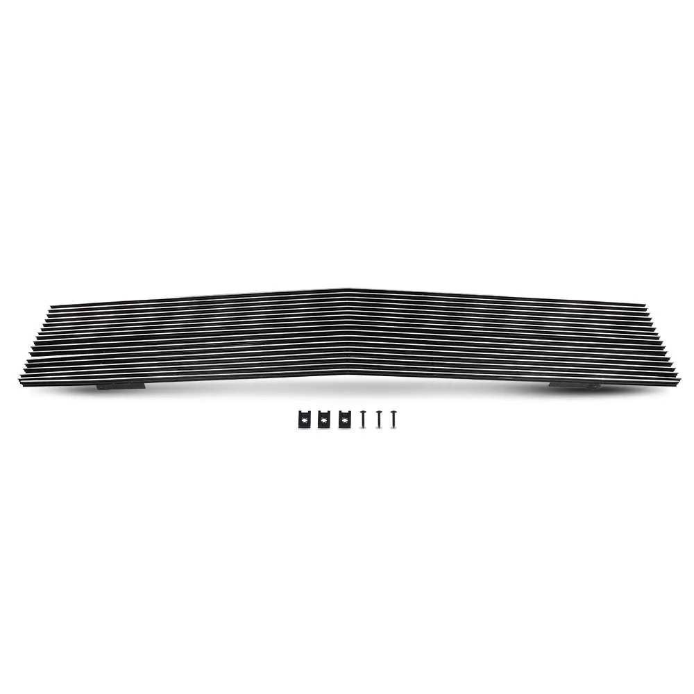 Billet Grille Grill Stainless Steel Polished Fit for Chevy Gmc C/K Pickup Blazer Suburban Jimmy 1981-1987 with Stacked Lights