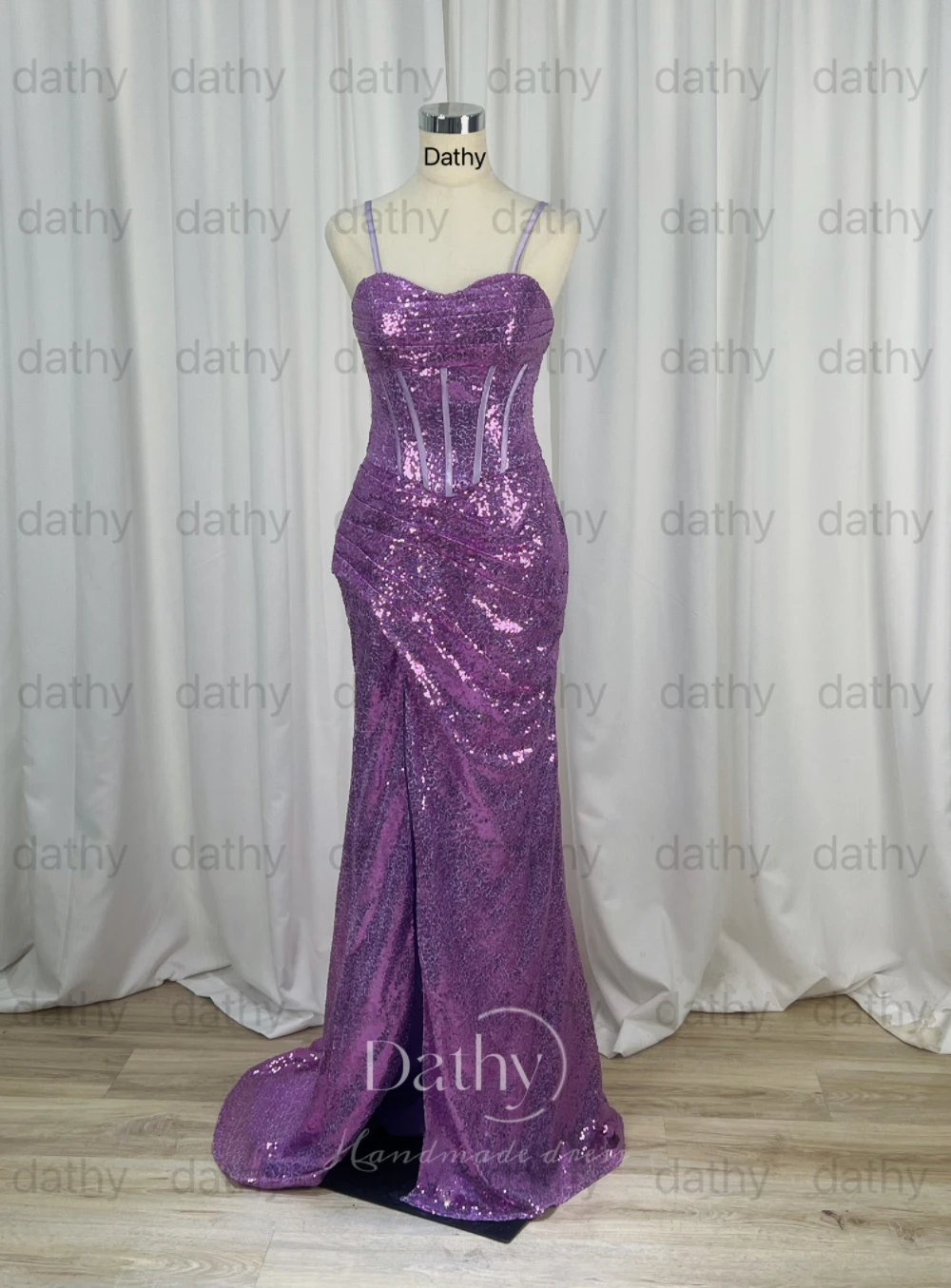 Dathy الفضة أنيقة واحدة الكتف فساتين السهرة كيب Vestidos دي Noche الترتر التطريز فساتين مناسبة رسمية نعمة حفلة موسيقية