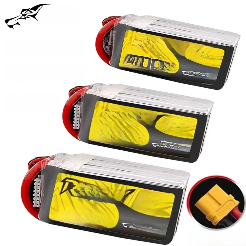 Akumulator LiPo TATTU R-LINE 5.0 22.2V 1200mAh 1400mAh 150C do helikopterów RC, quadrocopterów, dronów wyścigowych FPV, części zamienne, akumulator 6s — zdjęcie 2