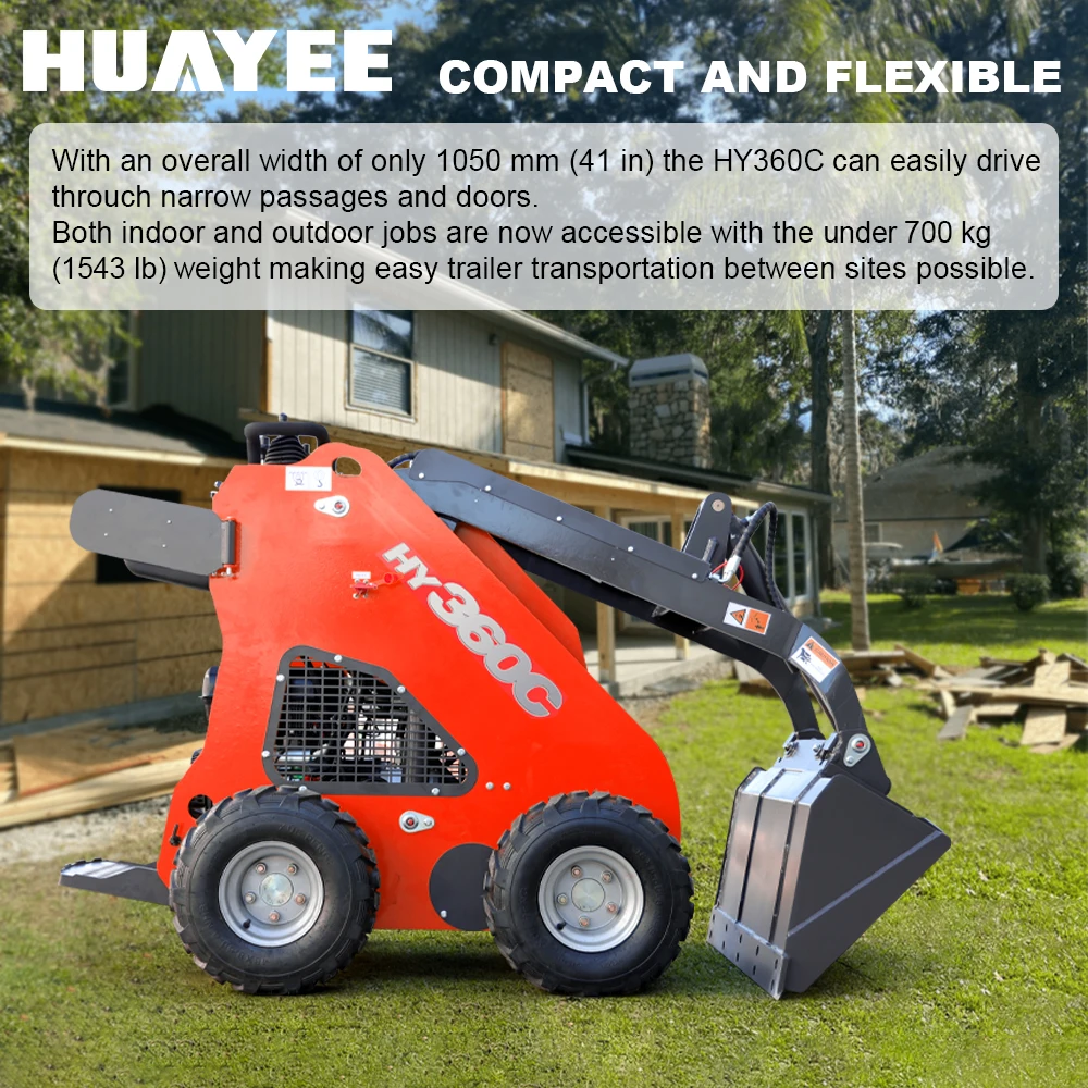 Pagamento completo, non un deposito Mini skid steer loader |   Può essere utilizzato con una varietà di accessori, perfetti per il paesaggio