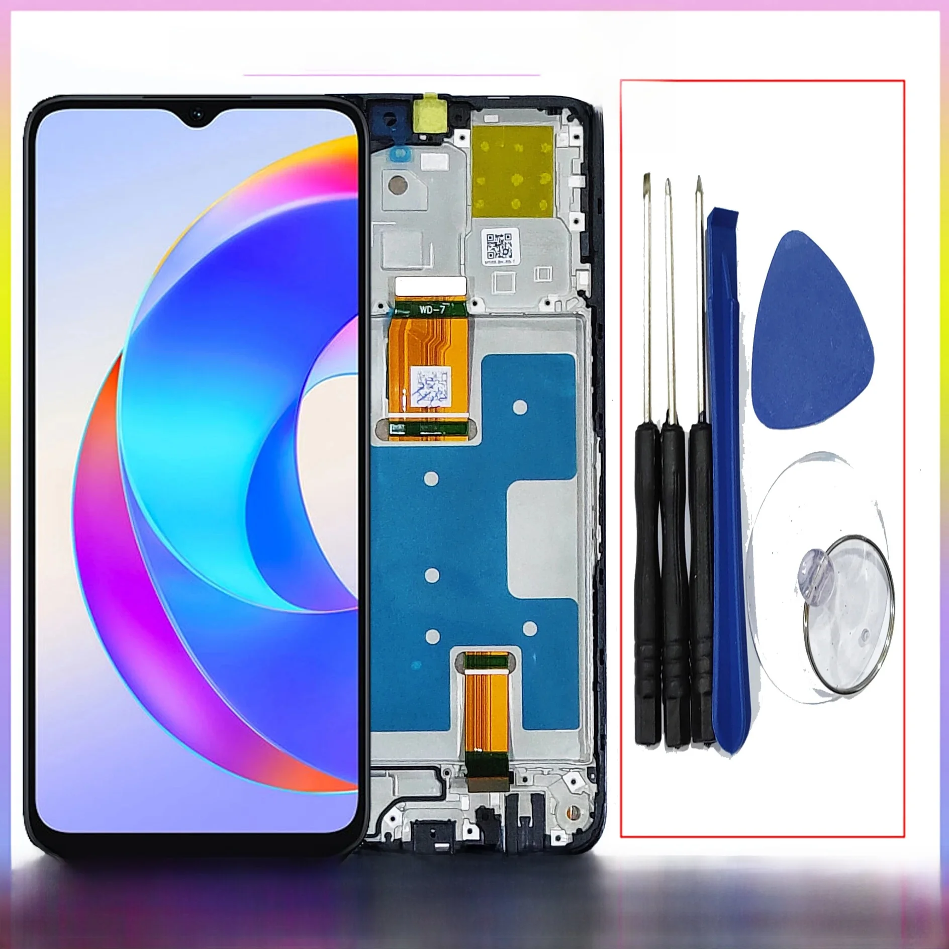 Dla Honor X5 PLUS Wyświetlacz LCD z ramką X5PLUS Ekran dotykowy WOD-LX1 WOD-LX2 WOD-LX3 Części zamienne do panelu — zdjęcie produktu 7