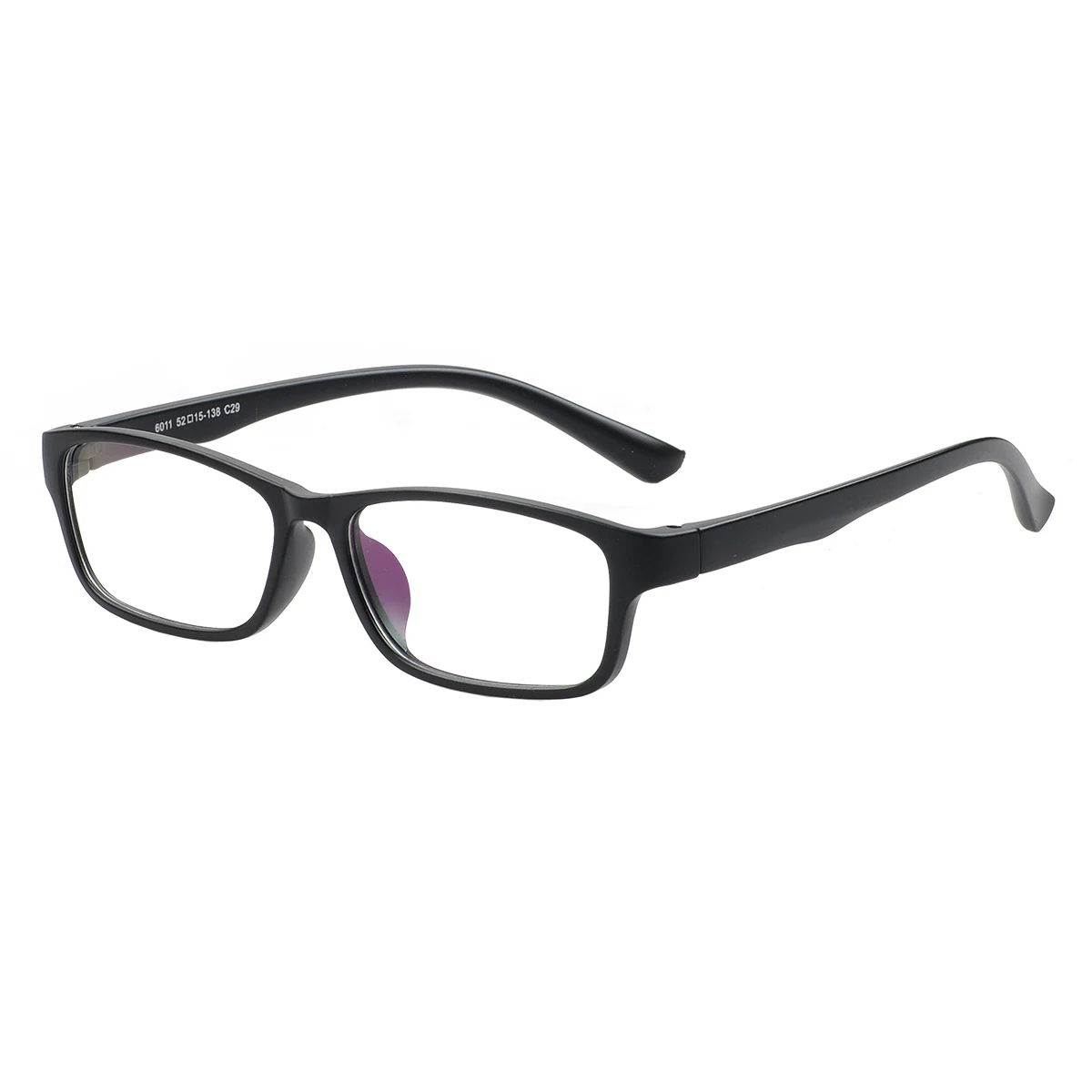 TR90 Men Light Rectangular Plastic Eyewear Black Spectacles Stylish Square Eyeglasses Frame For Multifocal  Prescription Lenses