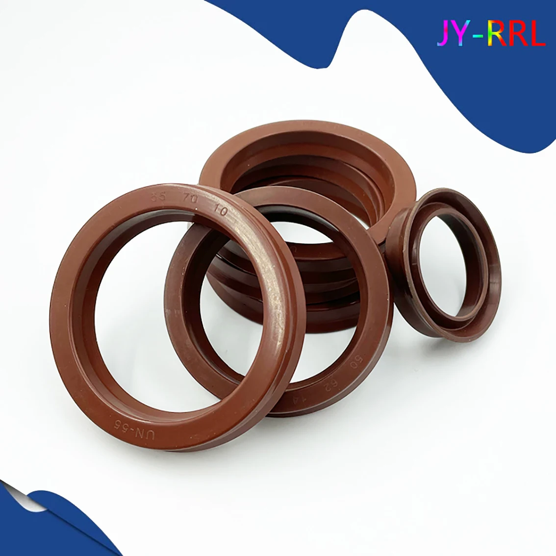 1Pcs ID 40-55mm FKM Hydraulic Cylinder Oil Sealing Ring Fluorine Rubber UN/USH/U/Y Type Shaft Hole General Sealing Ring Gasket