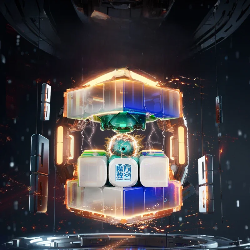[ECube] MoYu RS3M V5 3x3x3 Cube magique magnétique noyau de boule professionnel Cubo vitesse magique 3x3 Cube RS3M Moyu Cubing Puzzle jouets