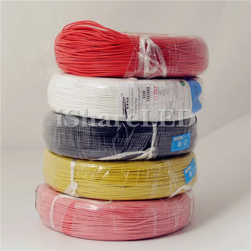 5m 32Ft 8 10 12 14 16 18 20 AWG Silicone flexible Wire Cable UP TO 200°C USA