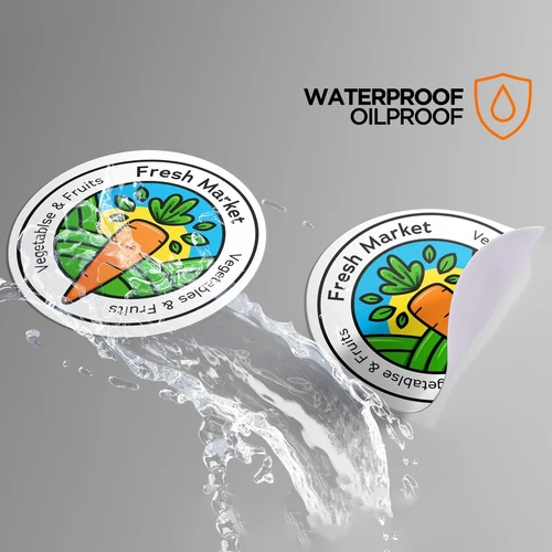 Imagen 2 del producto Pegatinas personalizadas de vinilo, 200 Uds., 3-10cm, con logotipo de texto, papel de imagen, impermeable, rectángulo redondo personalizado, troquelado, cuadrado para fiesta