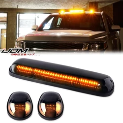 Cab Roof Top Marker Running Lamps w/White LED Lights For Chevrolet Silverado or GMC Sierra 1500 2500HD 3500HD (Other Trucks SUVs