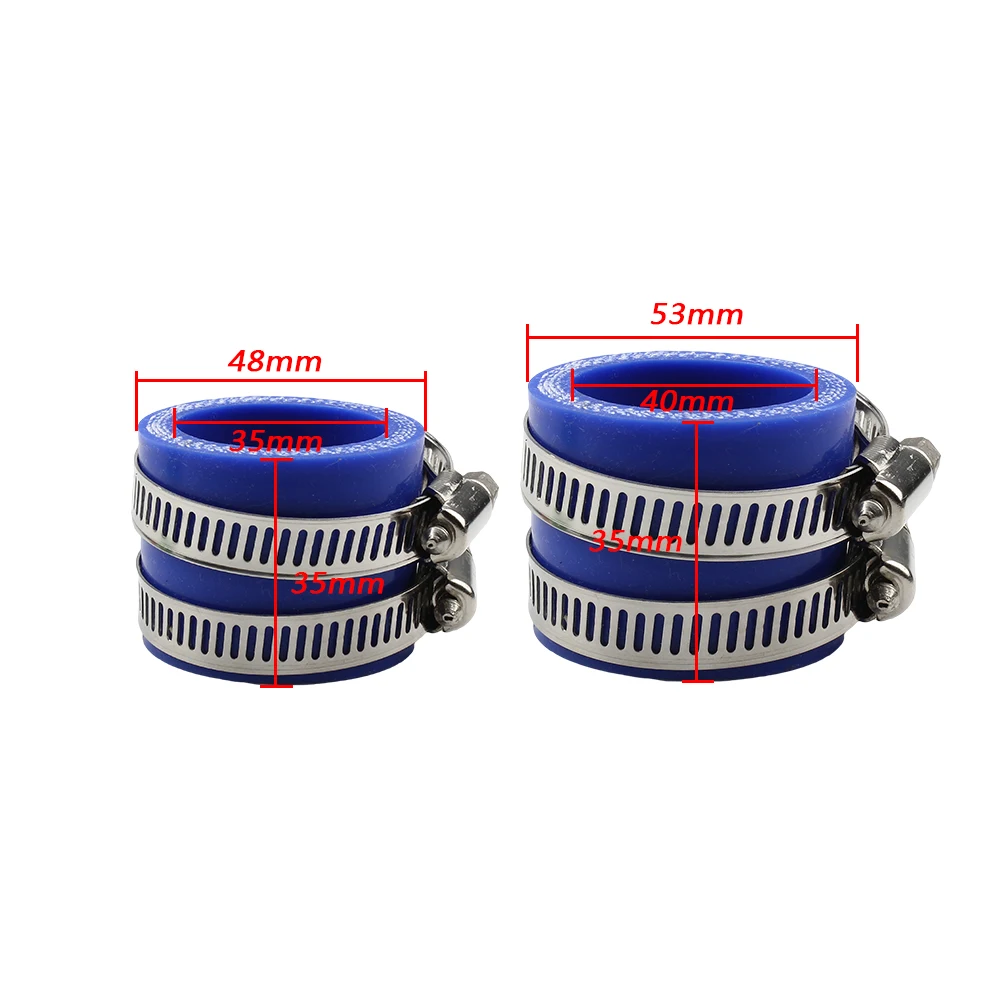 Motorcycle Carburetor Adapter Inlet Intake Pipe Rubber 35mm 40mm Fit for KEIHIN MIKUNI OKO KOSO PWK Motocross Air Intake System image 5