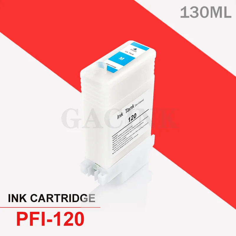 PFI120 PFI 120 PFI-120 Refillable Ink Cartridge With Permanent Chips For Canon TM200 TM205 TM300 TM305 200 205 300 305 Printer