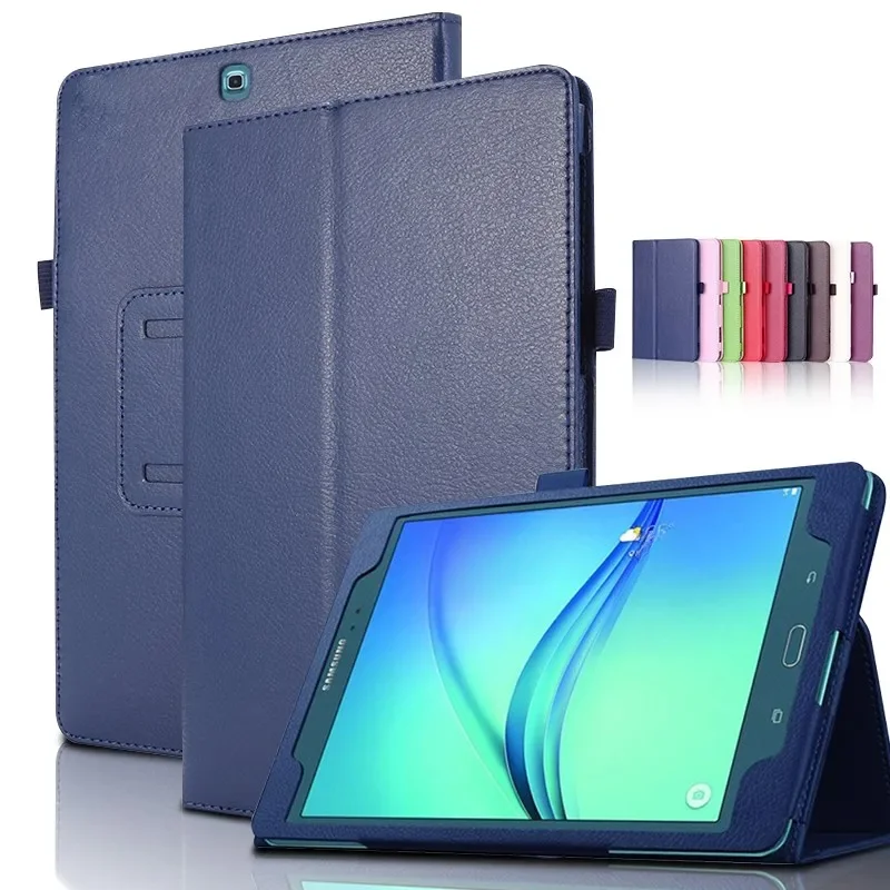 Etui do Samsung Galaxy Tab A SM-T550 T555 9,7' 2015, z funkcją podstawki, wykonane z ekologicznej skóry PU, inteligentne etui ochronne do tabletu Samsung SM-T555. — zdjęcie produktu 7