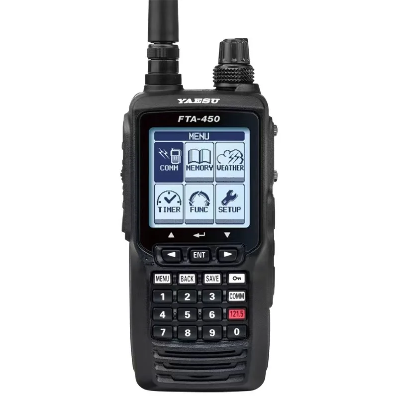 YAESU FTA-450L Aviation Handheld Radio 1.7-inch Large Screen 5W Power Radio