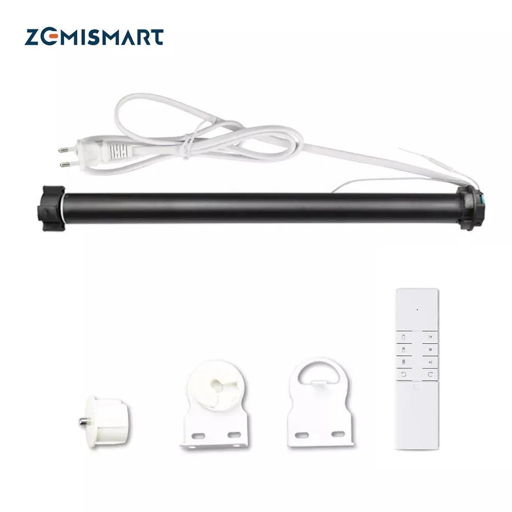 Zemismart Motor para Cortina Estilo Persiana para Tubos de 36 ou 37 mm Zemismart – Funciona com Alexa e Google Homr