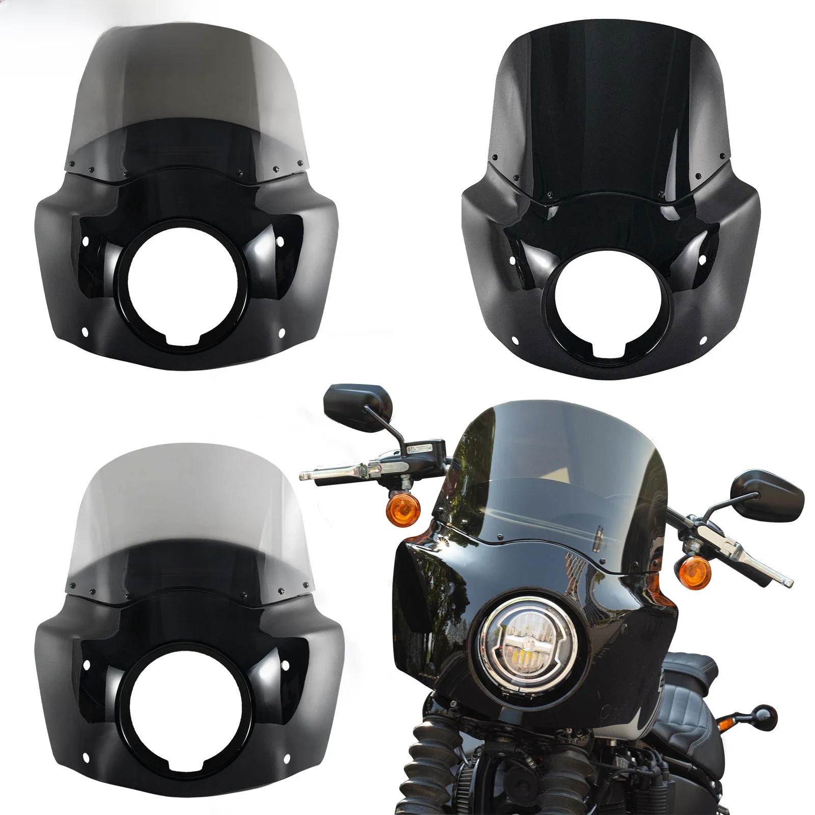 11-calowa przednia owiewka motocyklowa do owiewki Road Warrior do DYNA 06-17 SOFTAIL STREET BOB LOW RIDER — 2