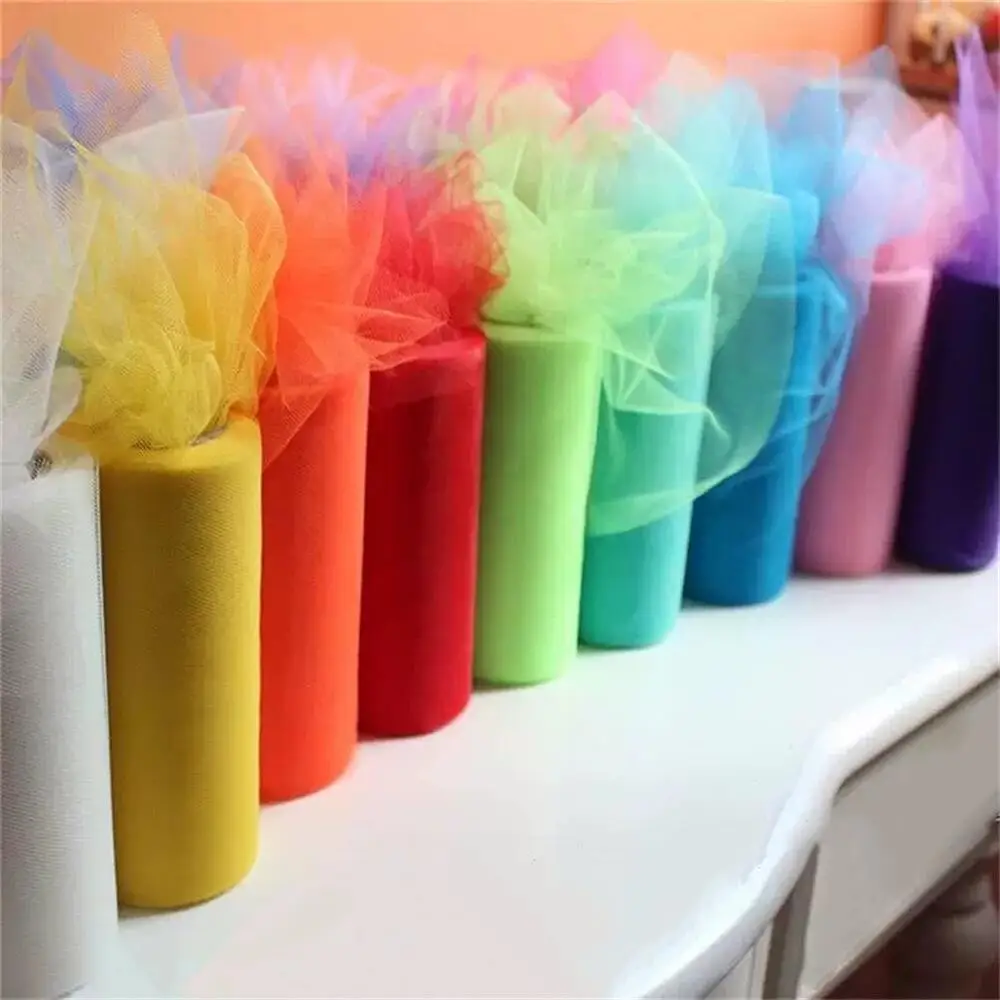 Tulle Roll Spool Fabric for Decorations Tutu Weddings Costumes Skirts Parties Gift Bow Baby Shower 6\