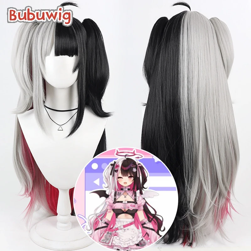 

Bubuwig Synthetic Hair Yorumi Rena Cosplay Wigs Virtual YouTuber Yorumi Rena 80cm Long Mixed Color Ponytail Wig Heat Resistant