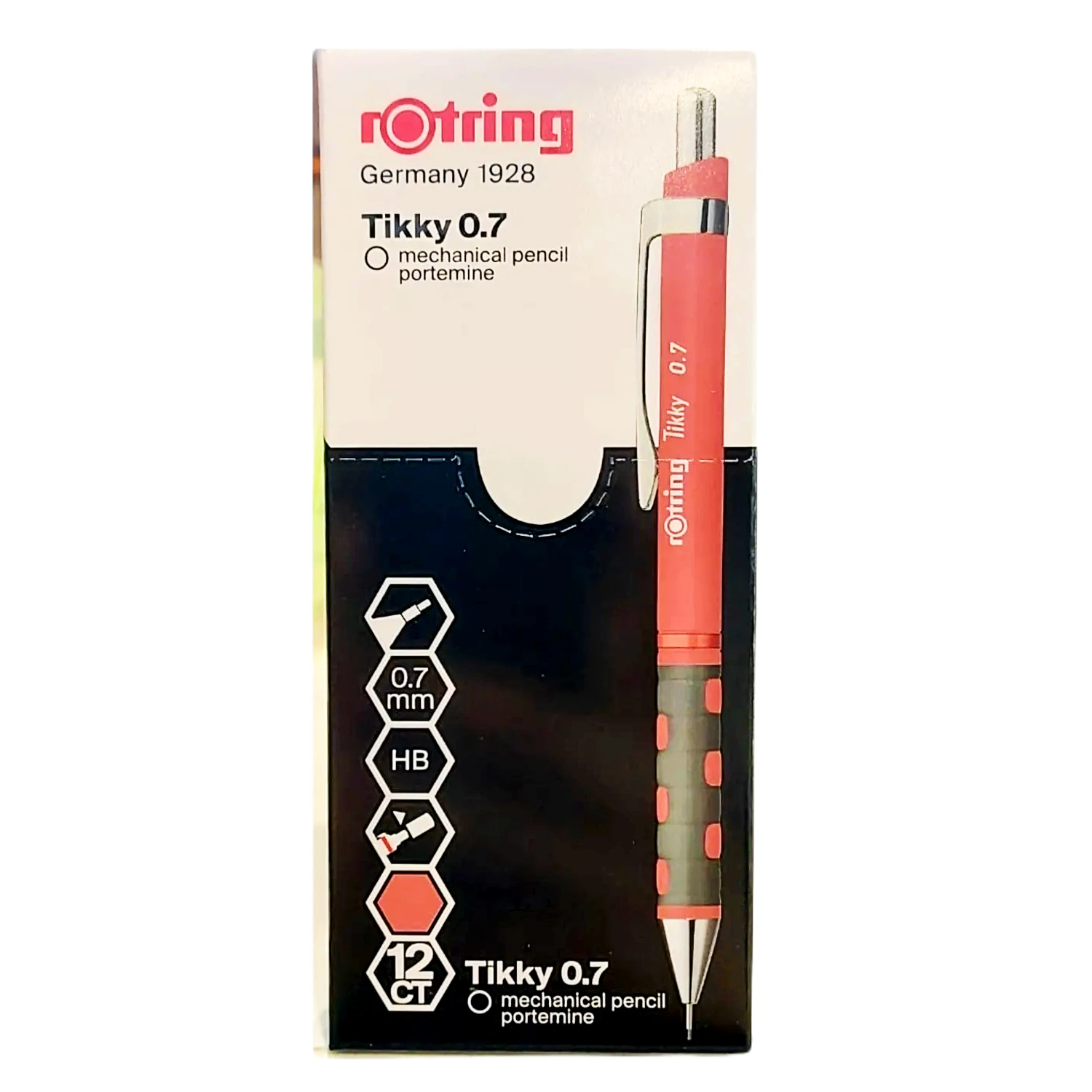 Rotring Tikky Mechanische Potloodset, Hb 0.7 Mm, Een Pakket Inclusief 12 Eaces (3 Optionele Kleuren)