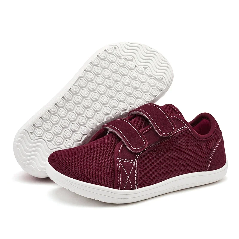 Hobibear Kinder Mesh Barfuß Schuhe kleine/große/Kinder breite Zehen minimalist ische Turnschuhe leichte Hakens ch laufe atmungsaktive Freizeit schuhe