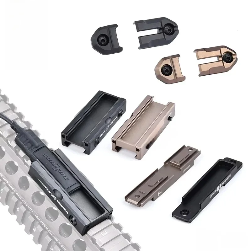 WADSN M600 M300 Airsoft broń ST07 przełącznik podkładki dociskowej Scout Light latarka Mlok Keymod akcesoria do montażu na szynie szyna Picatinny — zdjęcie 2