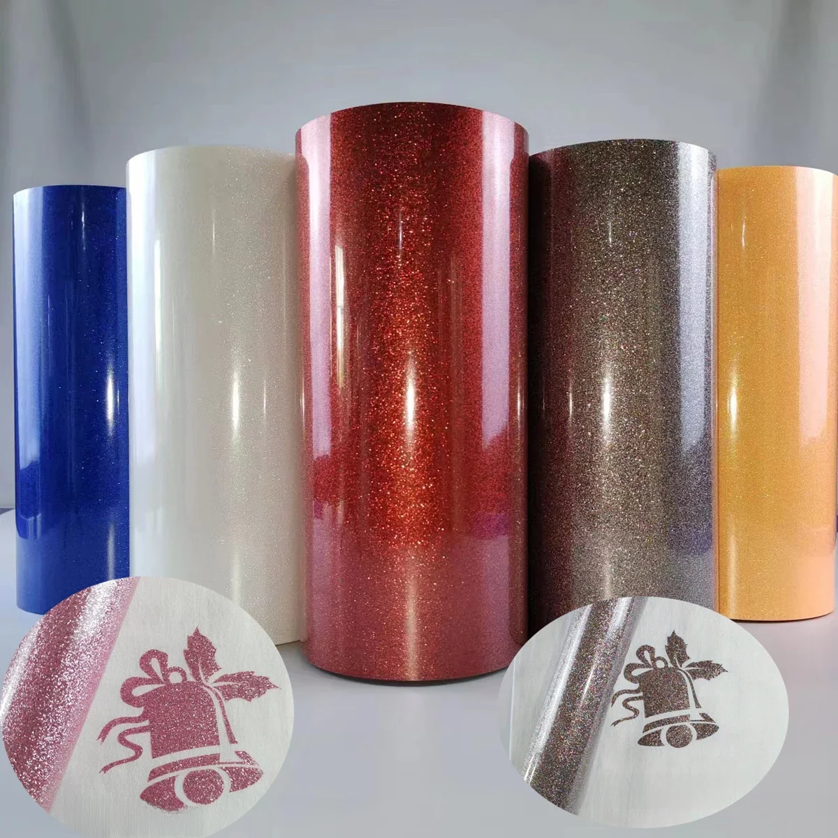Vinyle thermocollant pailleté HTV pour vêtements DIY, film décoratif haute élasticité pour t-shirts, folie flexible pour traceur