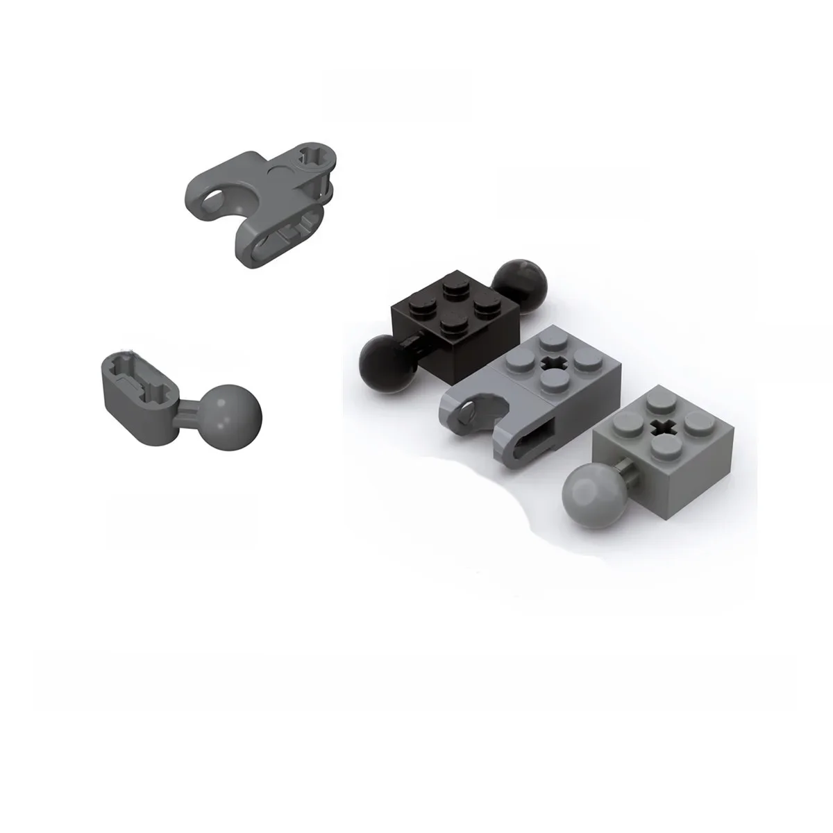 Blocs de construction pièces 92013 57909 17114 50923 93571, Joint Mecha avec connecteur à bille, cadeau pour enfant de haute technologie, ensemble MOC à monter soi-même, 10 pièces