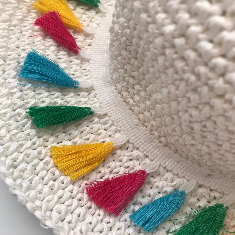 Beach Hat Summer Holiday For Handmade Design Stylish Convenient Mesh Crochet Handwork Weave Light Comfortable