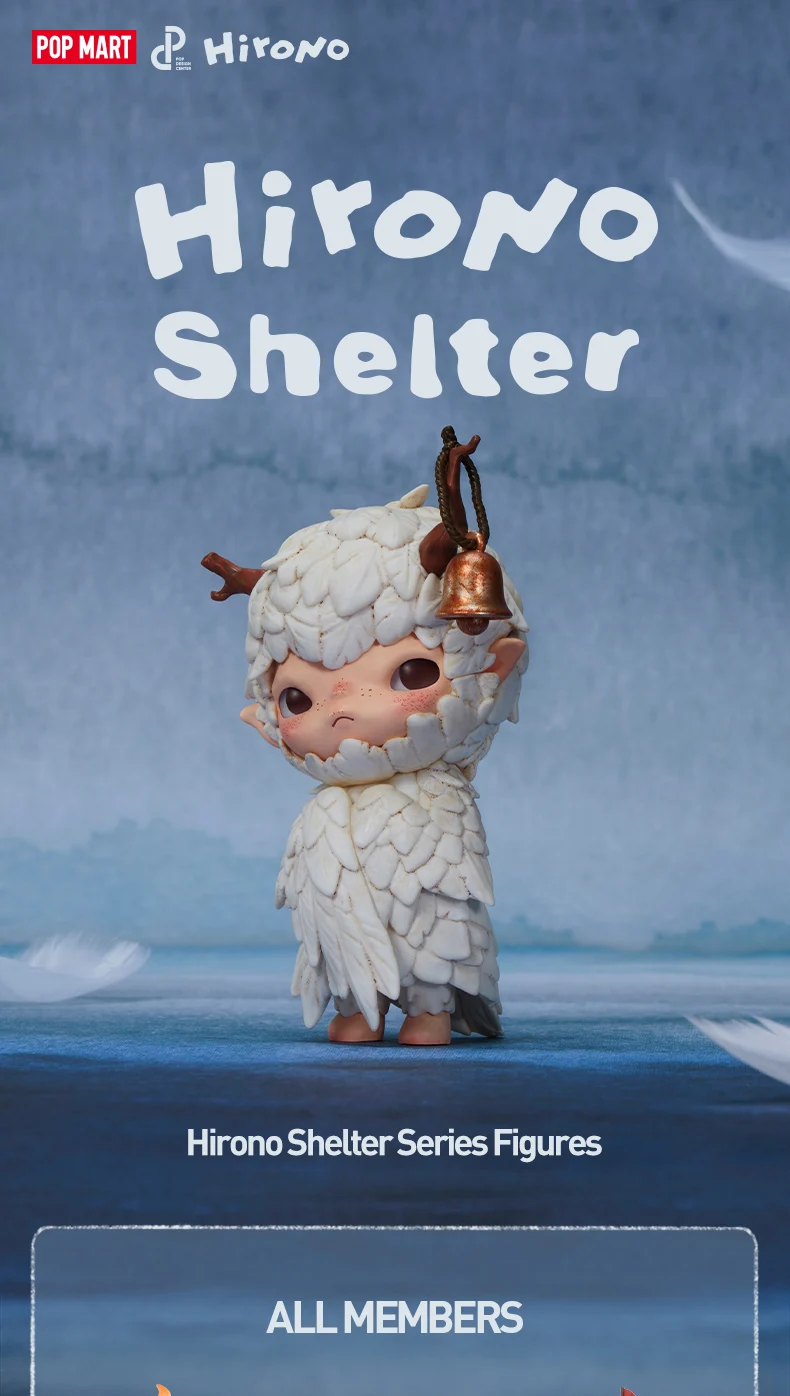 POP MART Hirono Shelter Serie Blind Box Spielzeug Kawaii Anime Action Figure Cartoon Modell Überraschung Box Mystery Box Wohnkultur – Detail 1