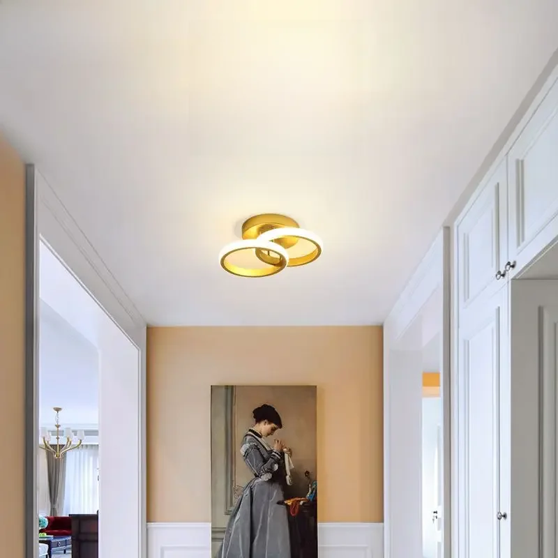 Nordic Ceiling Light Creative Corridor bay Window Light simple Modern Entrance Porch Balcony Corridor Bedroom Crystal Lamps