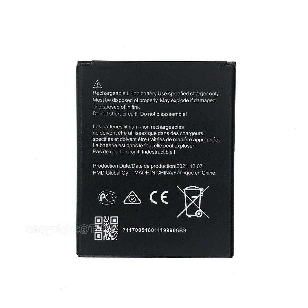 Original NEW WT130 3000mAh 11.55WH 3.85V Battery For Nokia 2.2 HQ510 Batteries Smart Phone Replacement Batteri +Tracking Number