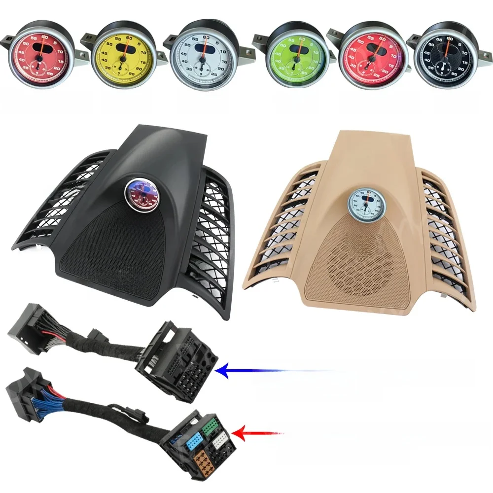 Porsche Cayenne 958 Stopwatch 2010-2017 Dashboard Kompas Klok Paneel Kit Afdekking Interieur Centrum Modificatie Auto Accessoires - afbeelding 2