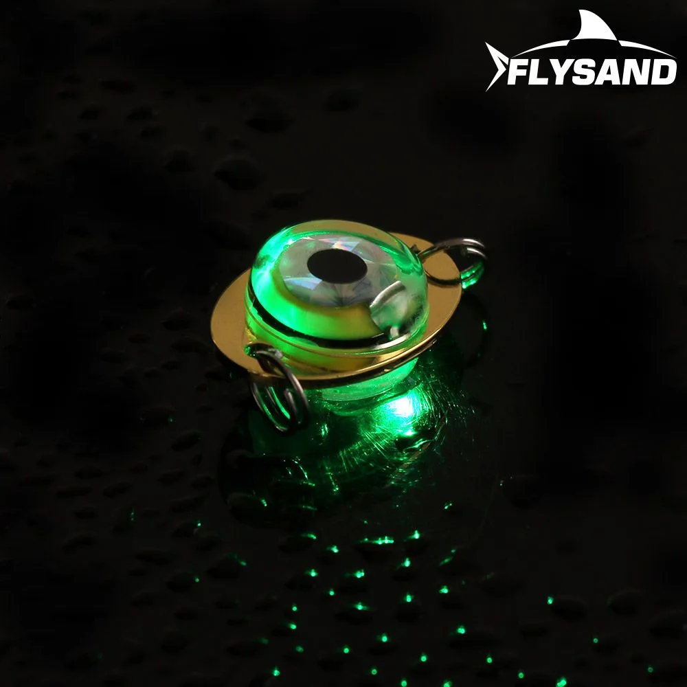 Flysand LED Fisch Lampe Mini Angel köder Licht Deep Drop Unterwasser Augen form Angeln Tintenfisch Köder Leucht köder Angeln Zubehör – Detail 5