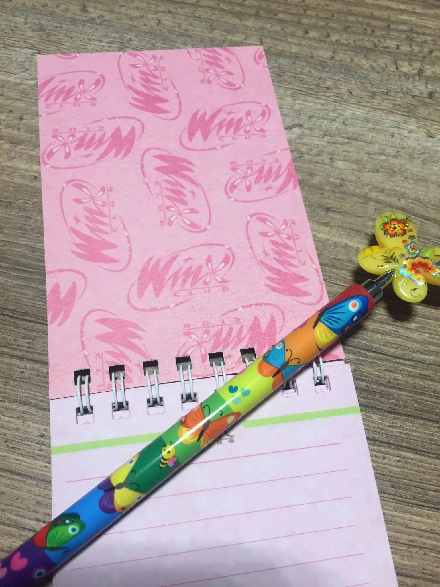 Girl Winx club notebook striped checkered spiral school notebook school stationery supplies two-sided notebook block note gift products